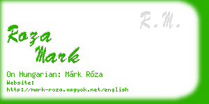 roza mark business card